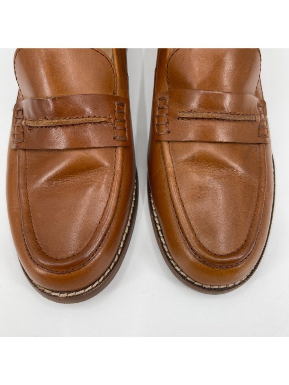 Madewell The Elinor Loafer Dark Chestnut Brown Leather Classic Preppy - Picture 6 of 11